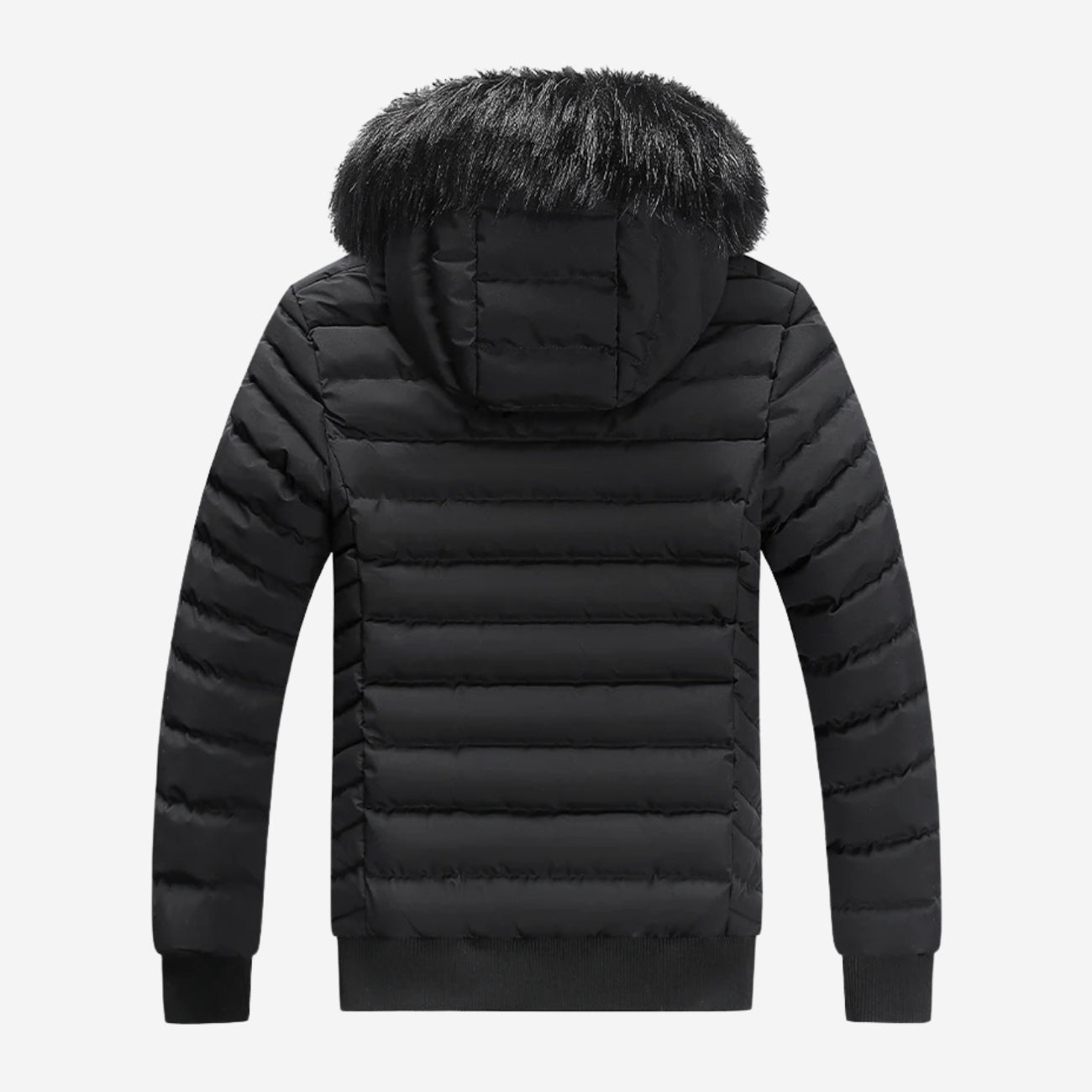 BSS | Down jacket with fur collar